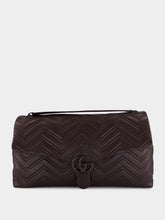 Gucci GG Marmont Shoulder Bag in Chocolate Brown Leather