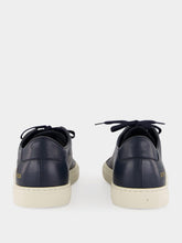 Common Projects Navy Blue Achilles Slim Premium Leather Sneakers