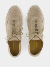 Common Projects Warm Grey BBall Slim Deconstructed Suede Sneakers