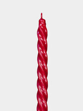 Cerabella Spiral Dark Red Candle