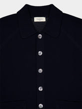 Piacenza 1733 Navy Blue Buttoned Cotton Overshirt