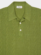 Piacenza 1733 Green Silk-Linen Polo Shirt