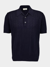 Piacenza 1733 Blue Sand and Wave Polo Shirt