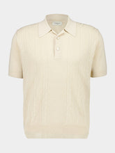 Piacenza 1733 Cream Silk-Linen Polo Shirt