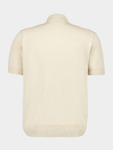 Piacenza 1733 Cream Silk-Linen Polo Shirt
