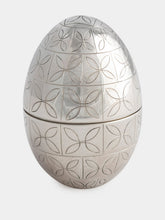 Leitão & Irmão Silver Tile Egg Ornament