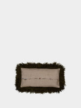 Maison de Vacances Tibetan Goat Skin Khaki Cushion