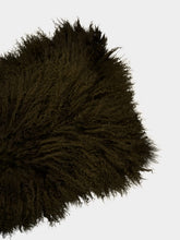 Maison de Vacances Tibetan Goat Skin Khaki Cushion