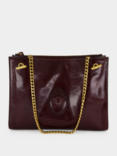 Versace Brown Cabine Leather Shoulder Bag