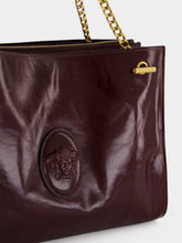 Versace Brown Cabine Leather Shoulder Bag