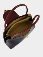 Versace Brown and Black Leather East/West Shoulder Bag