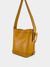 Versace Brown Pivot Small Leather Bucket Bag