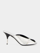 Versace Silver Nyx Leather 80 Mules