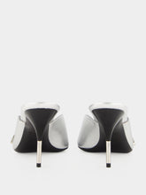 Versace Silver Nyx Leather 80 Mules