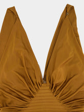 Versace Tobacco Brown Sleeveless Maxi Dress