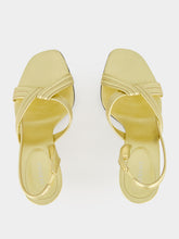 Versace Gold Gianni Metallic Nappa Leather Sandals