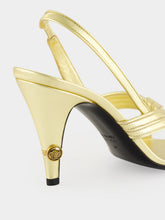 Versace Gold Gianni Metallic Nappa Leather Sandals