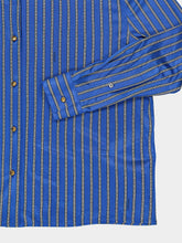 Versace Blue Greca Viscose Shirt