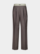 Versace Grey Wool Mohair Trousers