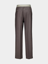 Versace Grey Wool Mohair Trousers