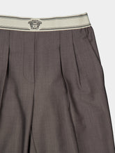 Versace Grey Wool Mohair Trousers