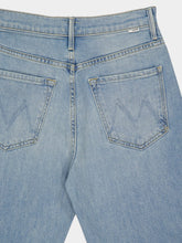 Mother Light Blue Wide-Leg High-Rise Jeans