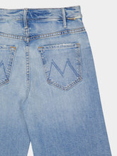 Mother Blue Wide-Leg Jeans in I Confess Wash