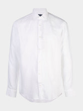 Frescobol Carioca Antonio White Linen Shirt