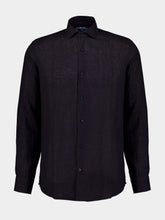 Frescobol Carioca Antonio Black Linen Shirt