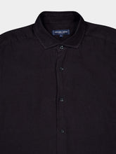 Frescobol Carioca Antonio Black Linen Shirt