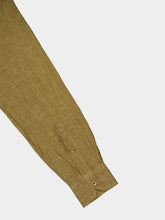 Frescobol Carioca Antonio Khaki Brown Linen Shirt