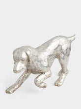 Leitão & Irmão Silver Épagneul Breton Sculpture