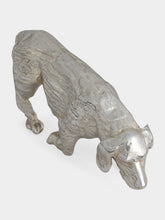 Leitão & Irmão Silver Épagneul Breton Sculpture