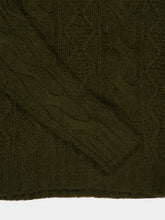 Piacenza 1733 Dark Green Alpaca Cashmere High-Neck Jumper