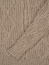 Piacenza 1733 Natural Baby Alpaca Diamond Stitch Cardigan