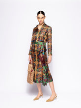 Paula Ametista Dreamframe Print Printed Silk Twill Shirt