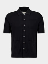 Piacenza 1733 Black Short-Sleeve Button-Up Shirt