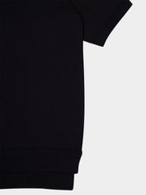 Piacenza 1733 Black Short-Sleeve Cotton Jumper