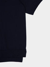 Piacenza 1733 Navy Blue Short-Sleeve Cotton Jumper