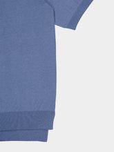 Piacenza 1733 Light Blue Short-Sleeve Cotton Jumper
