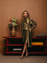 Ferragamo Gold Liquid Lamé Pencil Skirt