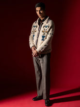 Baziszt Off-White Garden Wool Cardigan