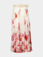 Zimmermann Cream Floral Maxi Skirt