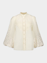 Zimmermann Ottie Embroidered Linen Blouse