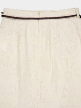 Zimmermann Ottie Embroidered Linen Skirt