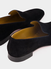 Christian Louboutin Black Dandelion Suede Loafers