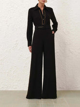 Zimmermann Black Belted Chain Pants