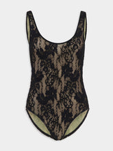 Zimmermann Black Lace Scoop Bodysuit