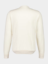 Piacenza 1733 Beige V-Neck Buttoned Cotton Cardigan