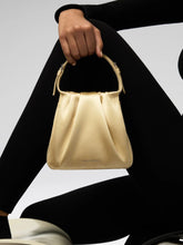 Amina Muaddi Vittoria Butter Satin Bag with Crystal Handle